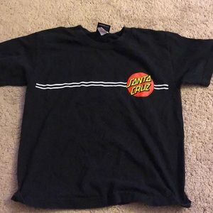 santa cruz t shirt. front and back